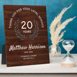 Placa Expositora Loyal Long Service Appreciation Award. Personalize