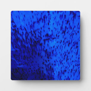 Placa Expositora Loza de color azul cobalto