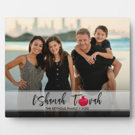 Placa Expositora L'Shanah Tovah Pomegranate Elegant Script Photo