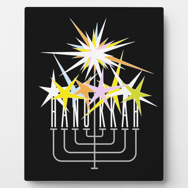Placa Expositora Luces de Hanukkah (Frente)