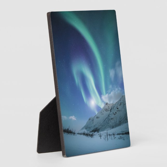 Placa Expositora Luces del Norte Noruega (Lado)