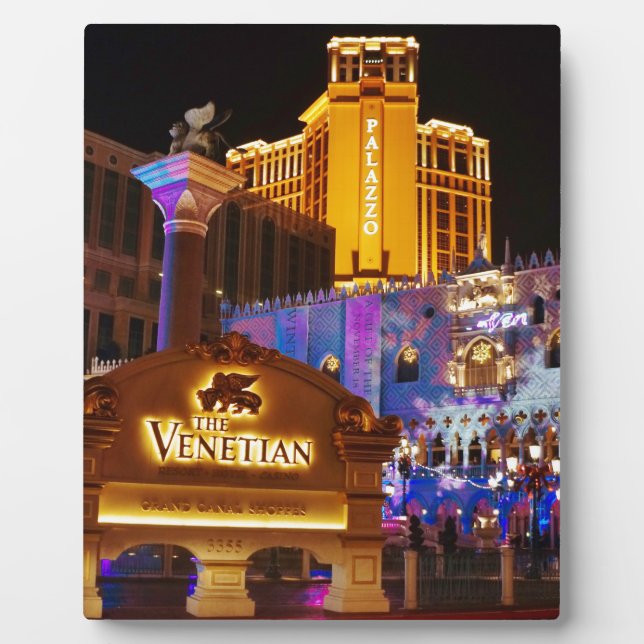 Placa Expositora Luces nocturnas decorativas venecianas de Las Vega (Frente)