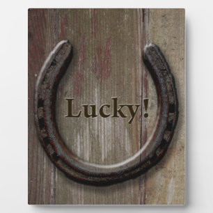 Placa Expositora Lucky Horseshoe Plaque
