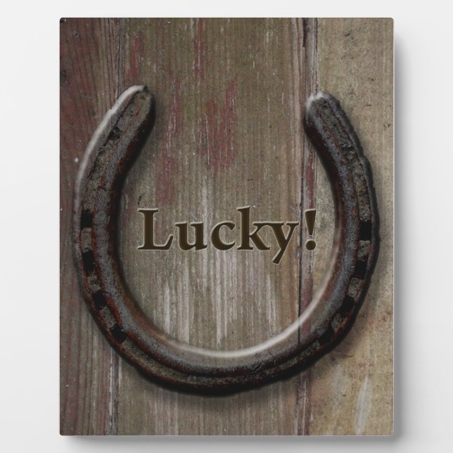 Placa Expositora Lucky Horseshoe Plaque (Frente)