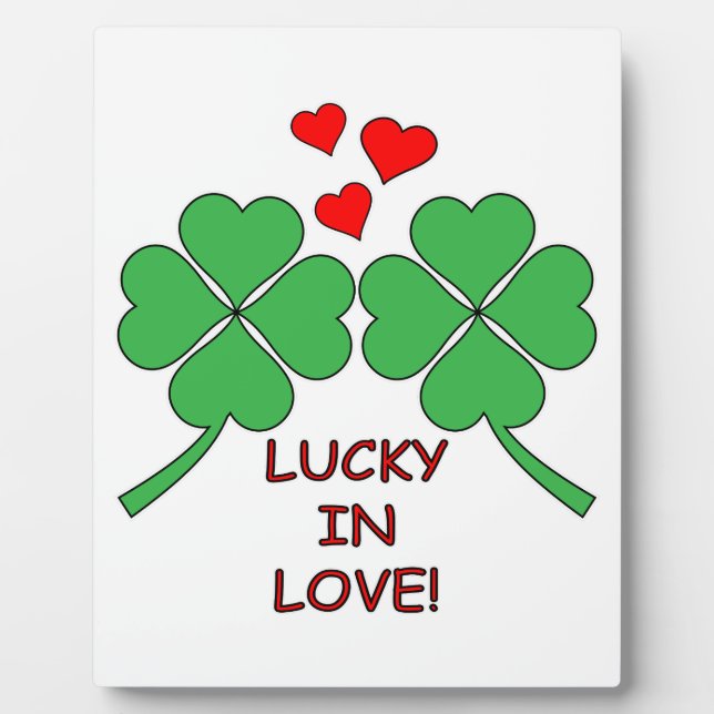 Placa Expositora Lucky In Love Hearts Clover (Frente)