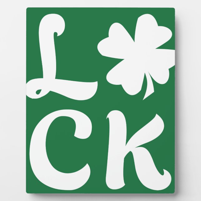 Placa Expositora Lucky Shamrock (Frente)