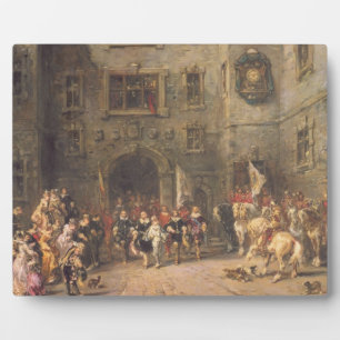 Placa Expositora Luis XIII en el castillo de Blois, 1874 (aceite en