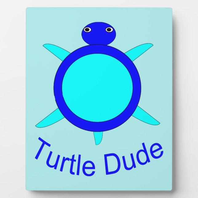 Placa Expositora Luminosa tortuga azul (Frente)