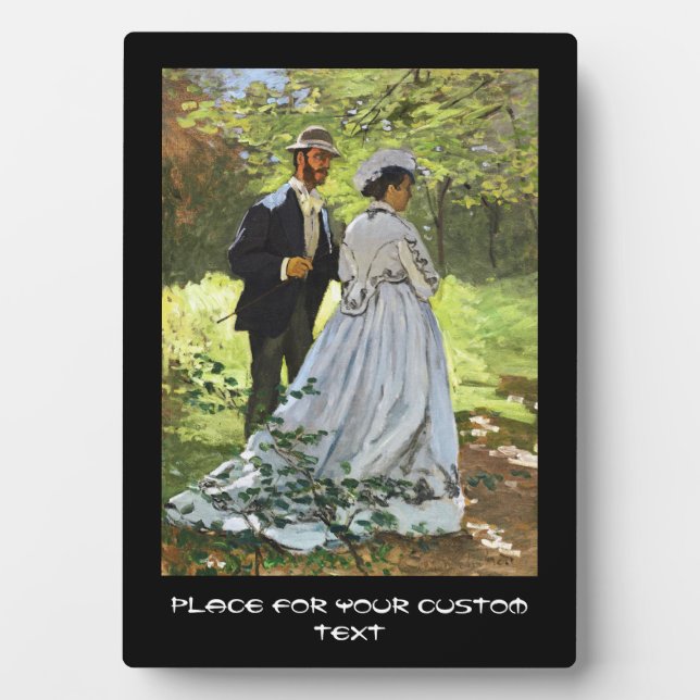 Placa Expositora Luncheon en el Grass Claude Monet (Frente)