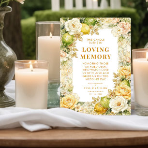 Placa Expositora Luxury Mediterranean Lemons & Flowers Memorial