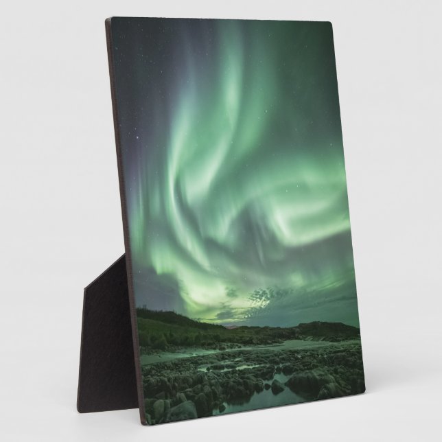 Placa Expositora Luz del Norte Noruega (Lado)