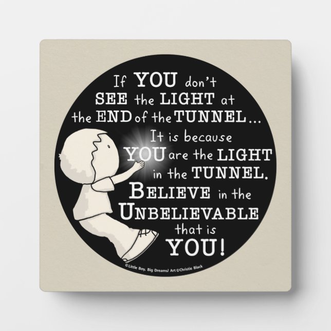 Placa Expositora Luz en el túnel (Frente)