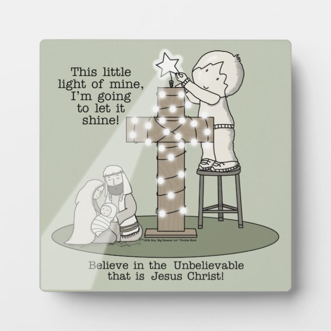 Placa Expositora Luz mía (Frente)