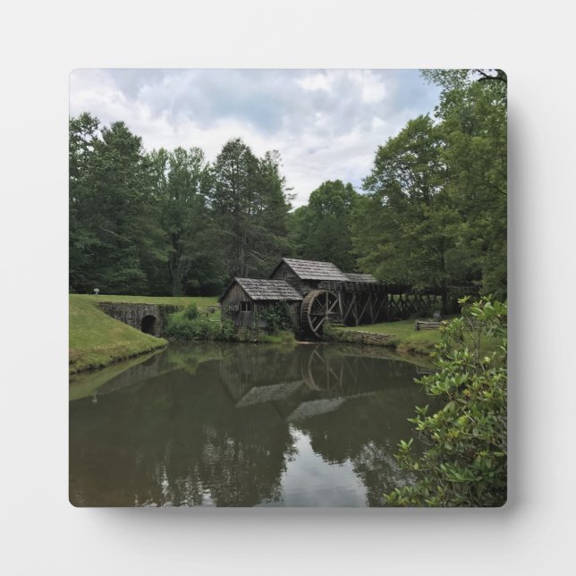 Placa Expositora Mabry Mill, Virginia (Frente)