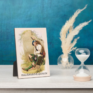 Placa Expositora MacDonald de Glencoe Clans de Scotland McIan