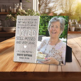 Placa Expositora Madera Rústica ligera del País | Memorial fotográf