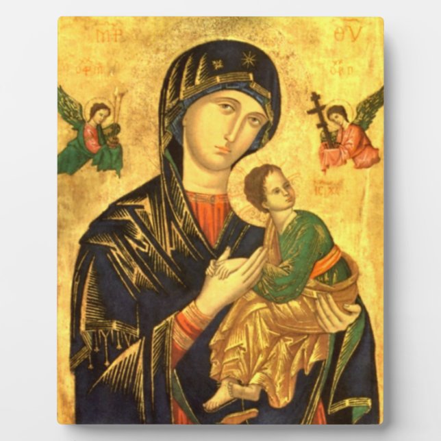 Placa Expositora Madonna and Child Jesus Icon (Frente)