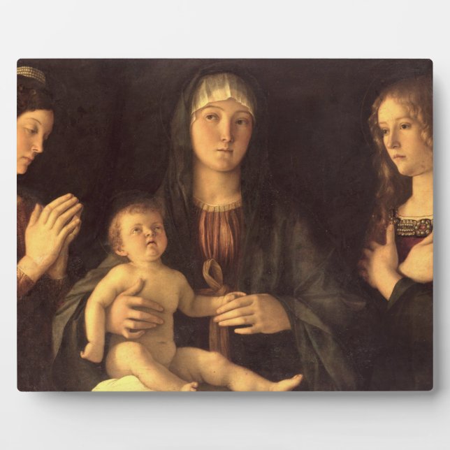 Placa Expositora Madonna y niño con Santa María Magdalena y St. (Frente)