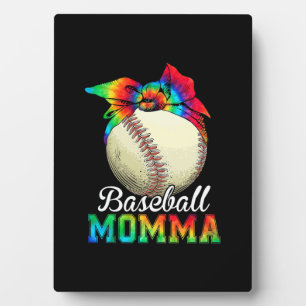 Placa Expositora Madre Arte Béisbol Momia Cumpleaños
