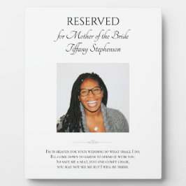 Placa Expositora Madre de novia salva un monumento a la foto de un