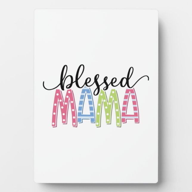Placa Expositora Madre Regalo Bendita Mamá (Frente)