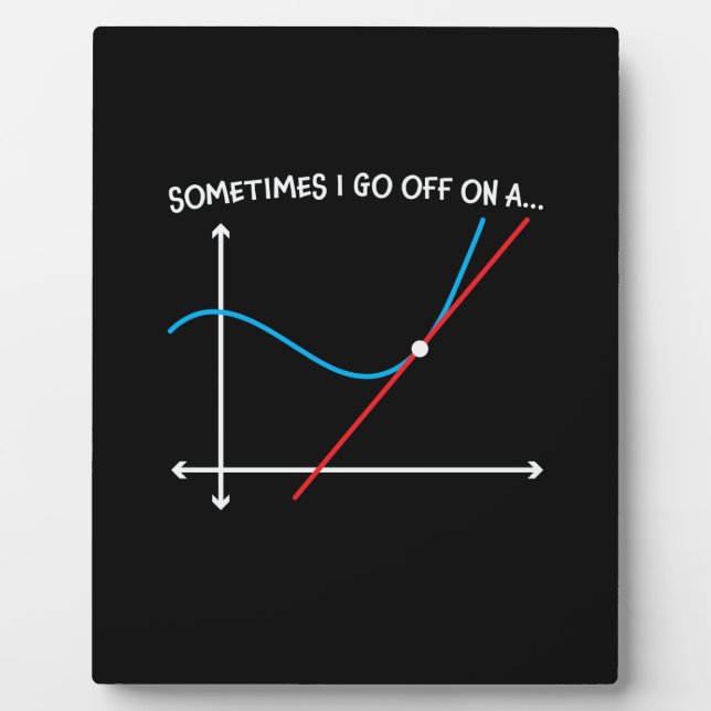 Placa Expositora Maestra De Matemáticas A Veces Me Voy (Frente)