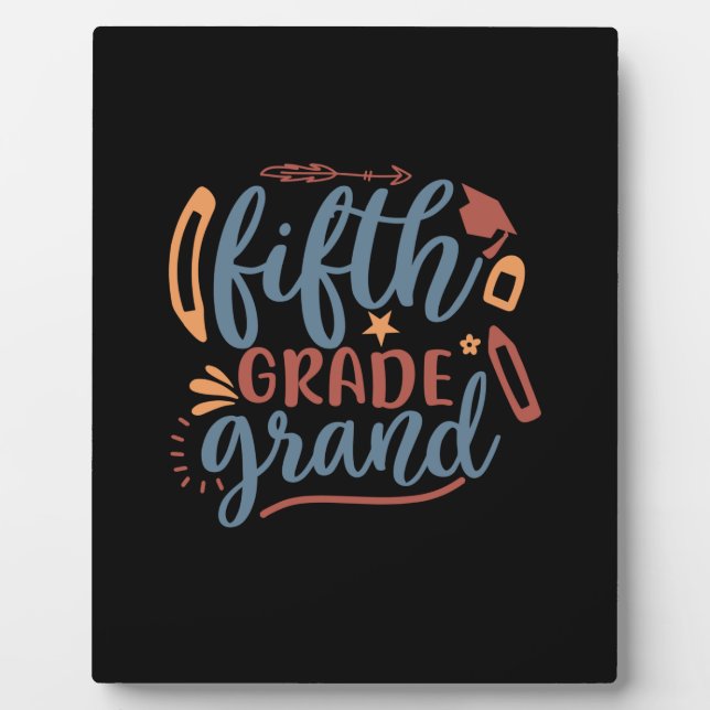Placa Expositora Maestro Arte Quinto Grado Grand (Frente)