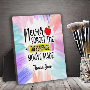 Placa Expositora Maestros Gracias