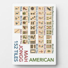 Placa Expositora Mah Jongg American Tiles