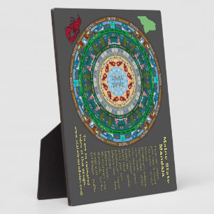 Placa Expositora Maine State Mandala Plaque