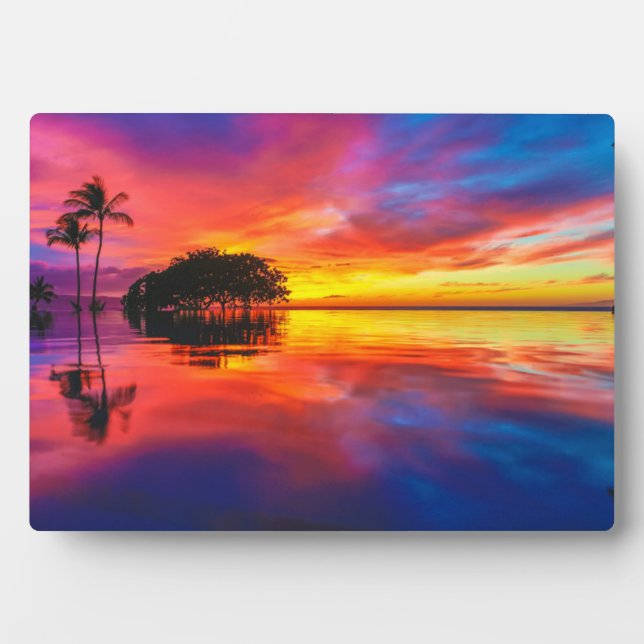 Placa Expositora Majestic Sunset | Wailea Beach, Maui, Hawaii (Frente)