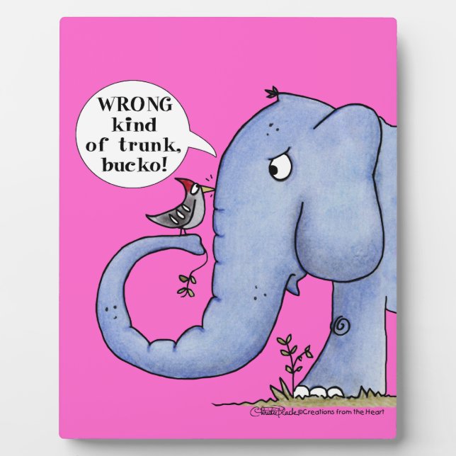 Placa Expositora Malentendidos con respecto al elefante y el pájaro (Frente)