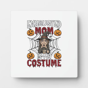 Placa Expositora Mamá Agotada Es Disfraz Bruja Halloween Café Calab