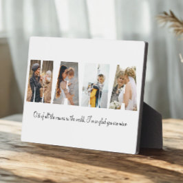 Placa Expositora Mama Collage de fotos Plaque para el Día de la Mad