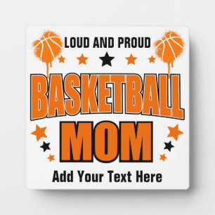 Placa Expositora Mamá de Baloncesto - Mesa con Caballete