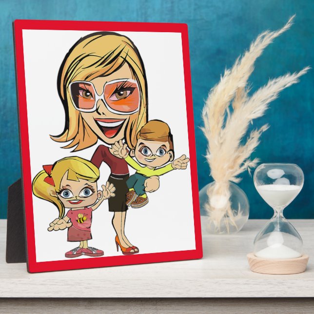 PLACA EXPOSITORA MAMÁ E HIJOS (Lado)