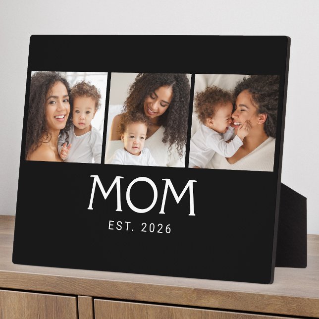 Placa Expositora Mamá Estableció Elegante Letra Negra 3 Foto (Subido por el creador)