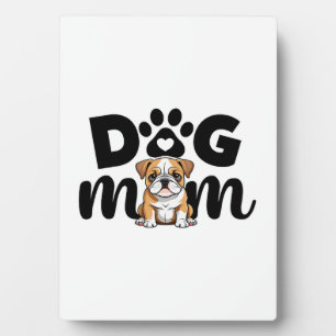 Placa Expositora Mamá Perro Pug Amante de los Perros
