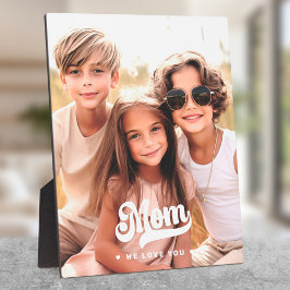 Placa Expositora Mamá, te amamos el Día de la Madre de textos en bl