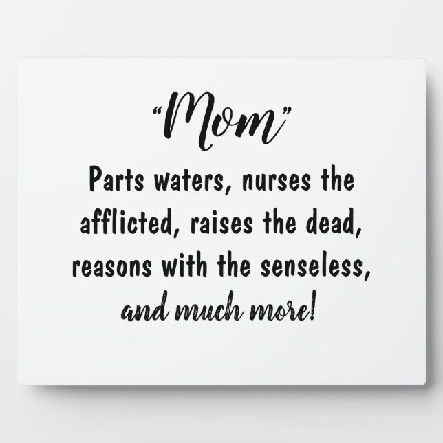 Placa Expositora "Mamás - ¡Merece la pena elogiar!" (Frente)