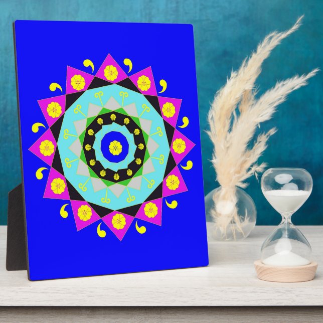 Placa Expositora Mandala: Plaque decorativo (Lado)
