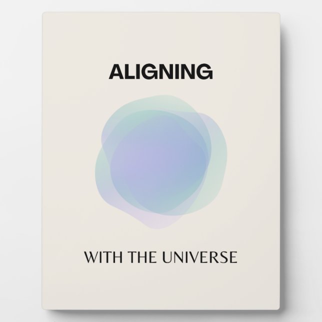 Placa Expositora Manifestación Arte Espiritual, Gradiente Aura Ener (Frente)