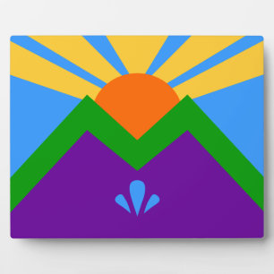 Placa Expositora Manitou Springs Flag Plaque