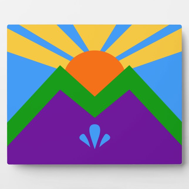 Placa Expositora Manitou Springs Flag Plaque (Frente)