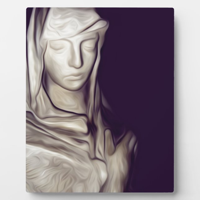 Placa Expositora mano en el corazón (Frente)