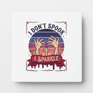 Placa Expositora Manos de Zombie Brillantes de Spook Halloween Sang