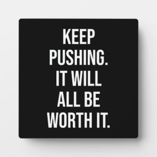 Placa Expositora Mantener el apuro - Motivación