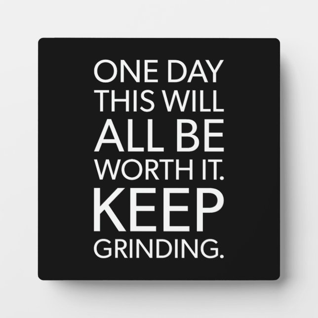 Placa Expositora Mantener el moldeado - Motivación del éxito (Frente)