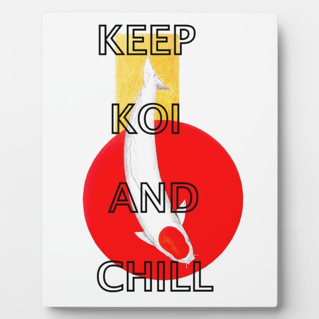 PLACA EXPOSITORA MANTENER KOI Y CHILL (Frente)