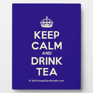 Placa Expositora Mantener la calma y beber té